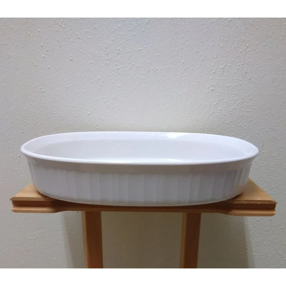 Vintage CorningWare F-6-B French White Casserole Baking Dish